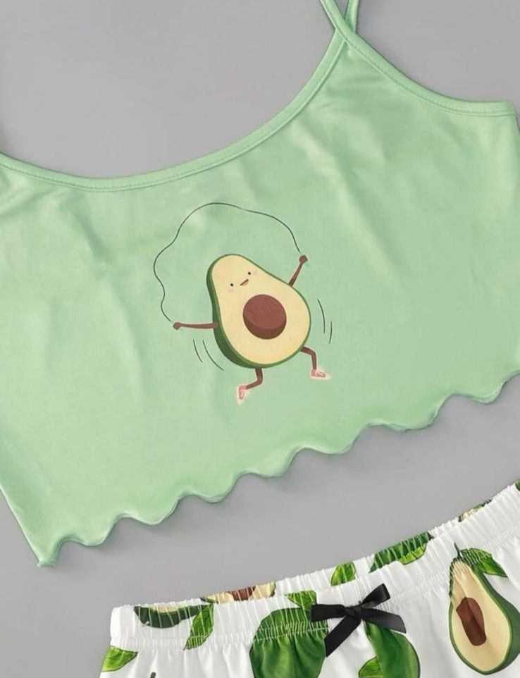 Miniatura: Pijama de lazo con dibujos animados Talla  M