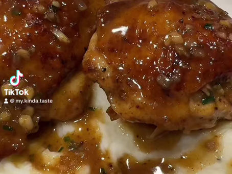 Buttery-Glazed Chicken / Mashed Potatoes