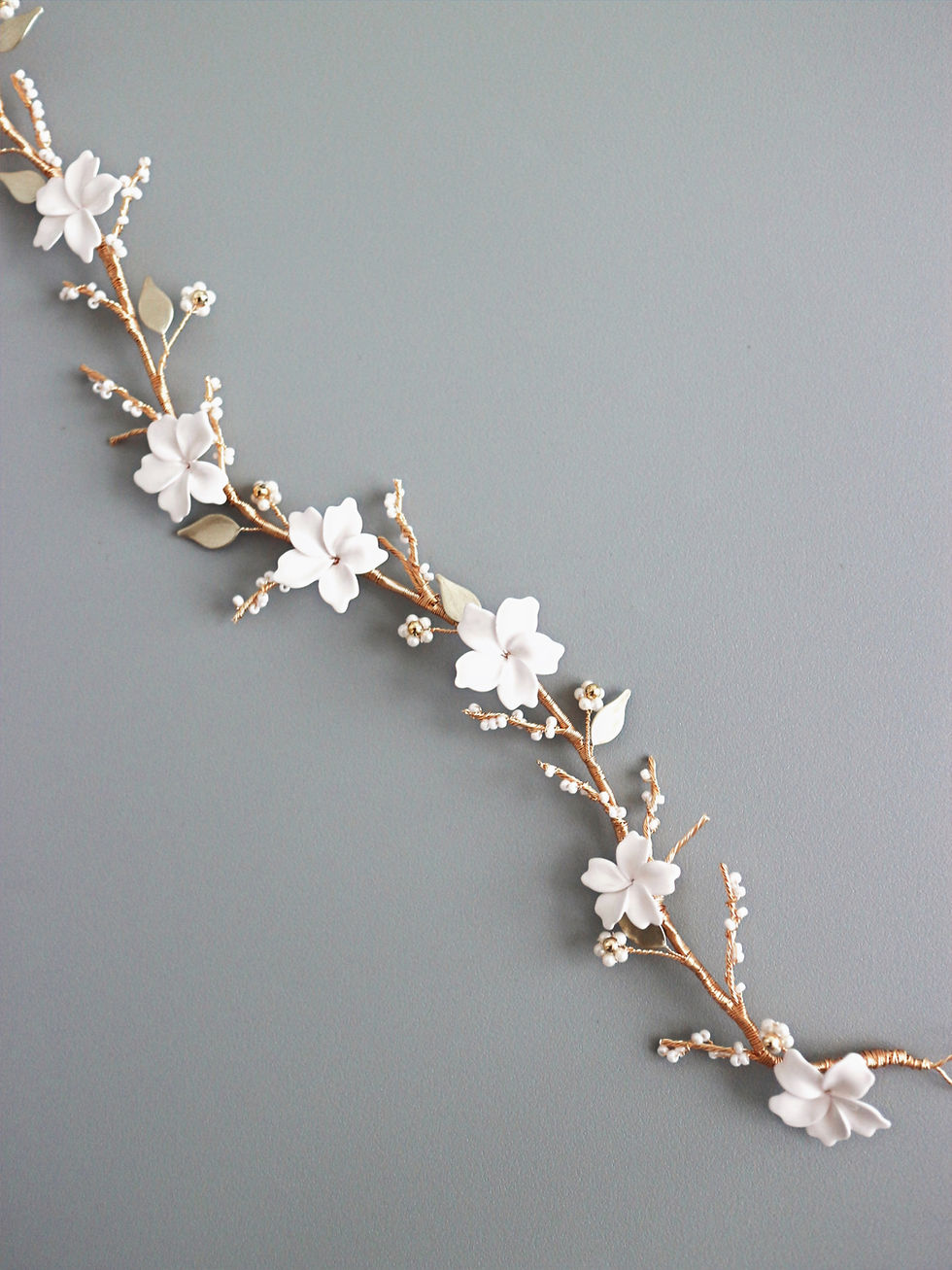 Thumbnail: Delicate Fairy Flower Crown with Tulle | CLAUDIA