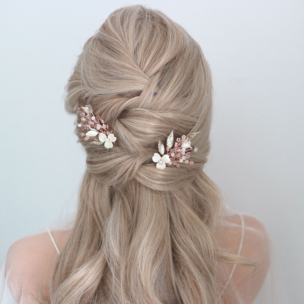 Thumbnail: SOLENE | Flower Hair Pins