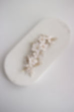 Thumbnail: White Flower Bridal Headpiece Set | MERCRE