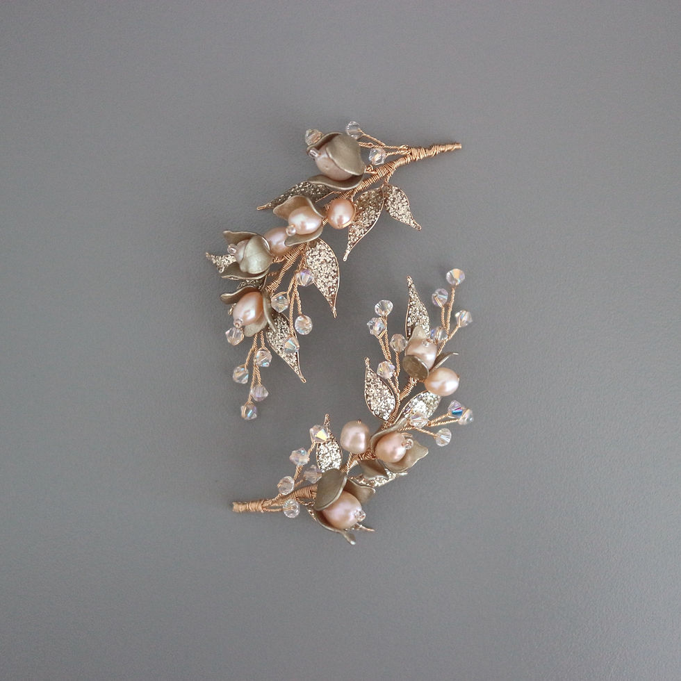 Thumbnail: LAVENIA | Flower Bridal Headpiece