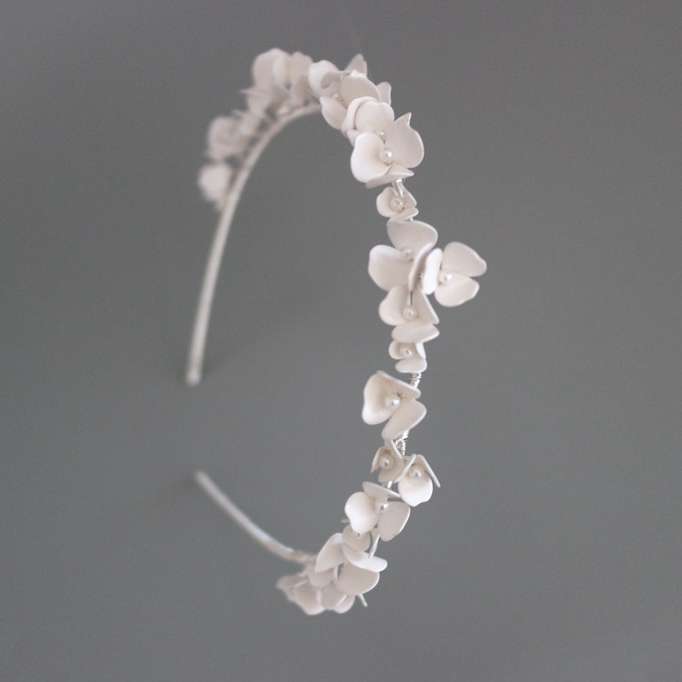 Thumbnail: CHARLOTE | Flower Bridal Head Band