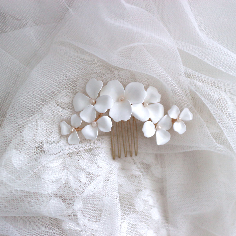Thumbnail: Flower Wedding Headpiece | NEMESIS (M)