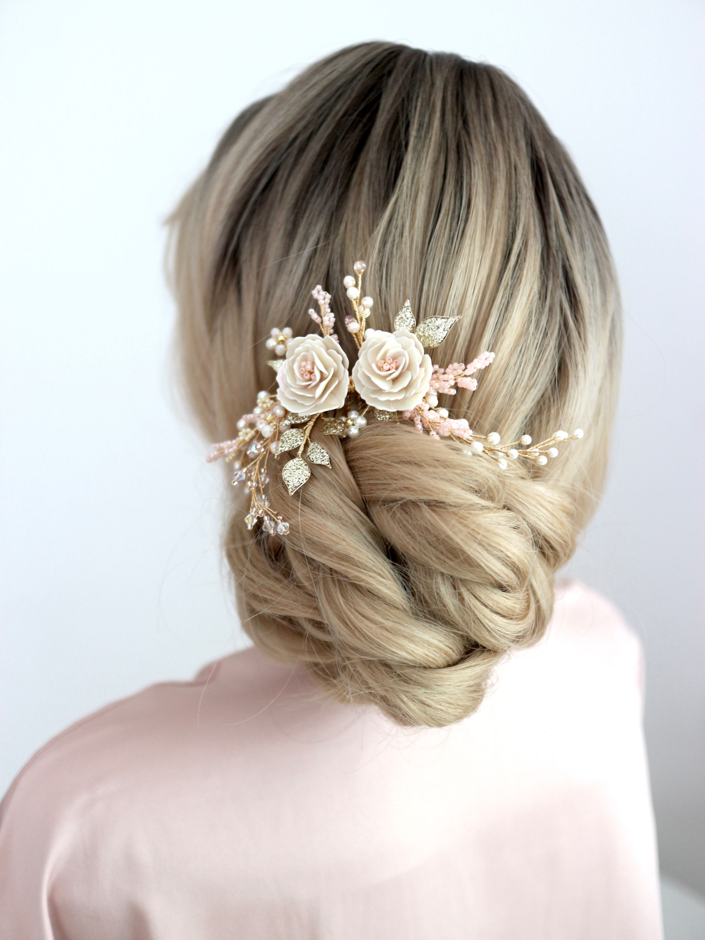 CAMILA | Flower Bridal Hair Comb