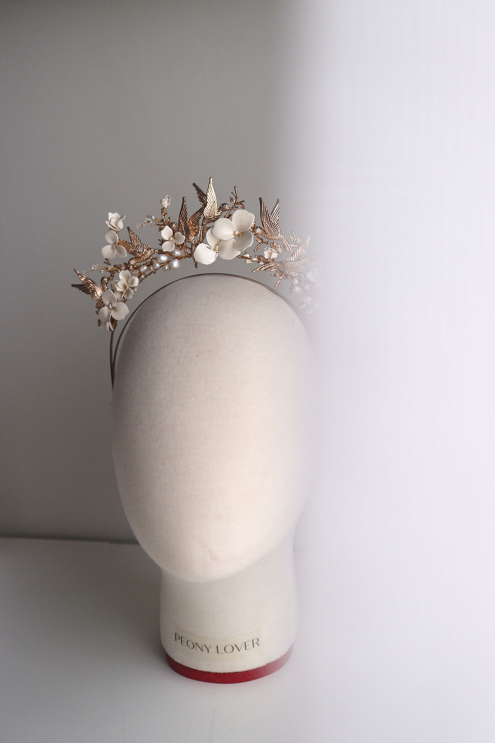 Thumbnail: SAMANTHA | Flower & Bird Wedding Headband