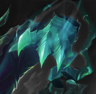 Thresh's gauntlets have a harsh curve, like claws.