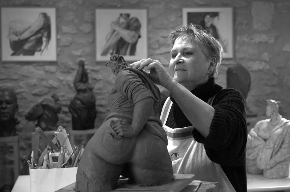 La sculptrice Anne Mourat