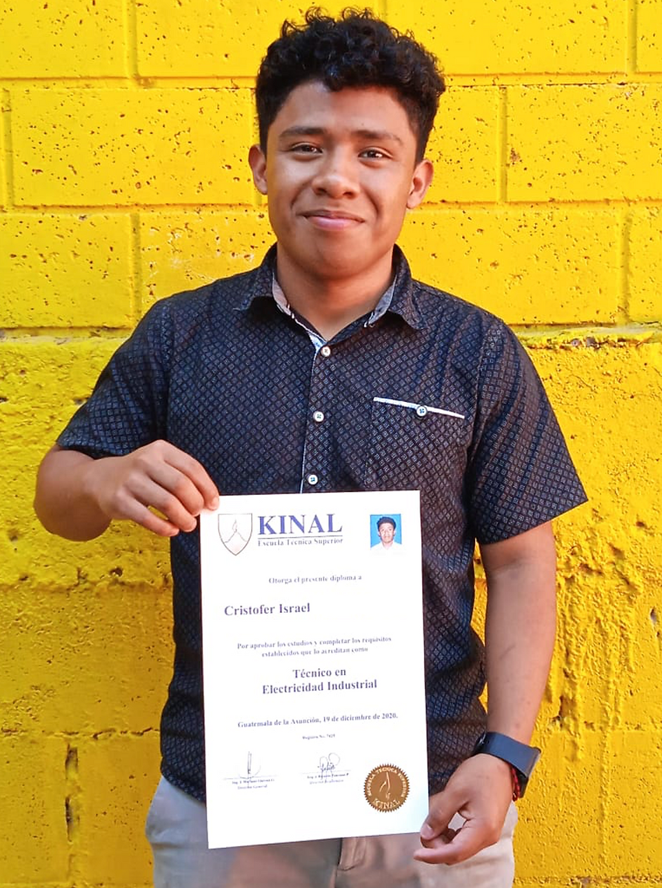 One of our very first grads!