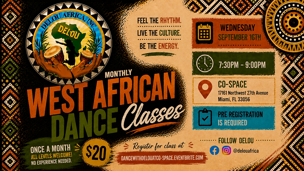 West African Dance Class with Delou Africa!!