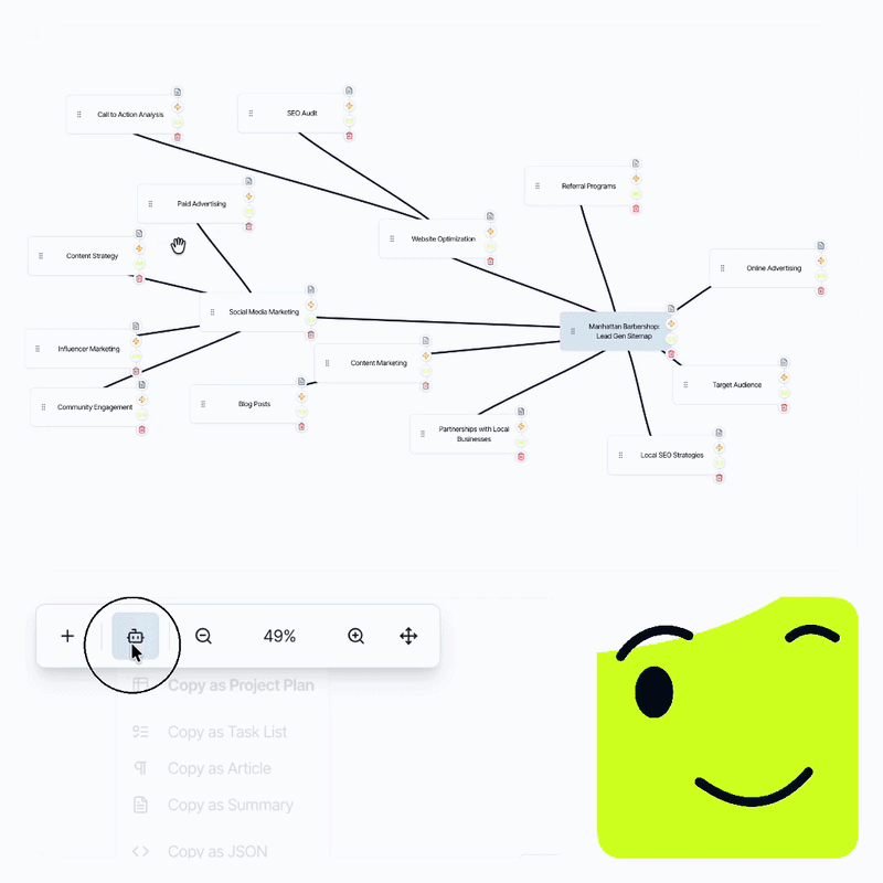 flooou: Mind Mapping Canvas