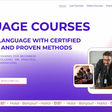 A professional and elegant template designed specifically for language schools, online courses, and educational platforms