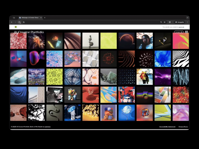 Interactive Portfolio Gallery
