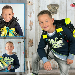 Kind mit Schulpack