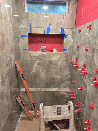 tiling shower