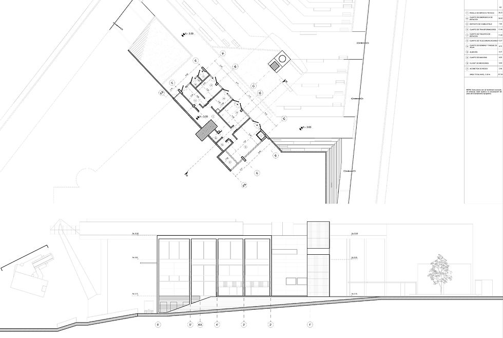 PLANTA - 1 Y ALZADO