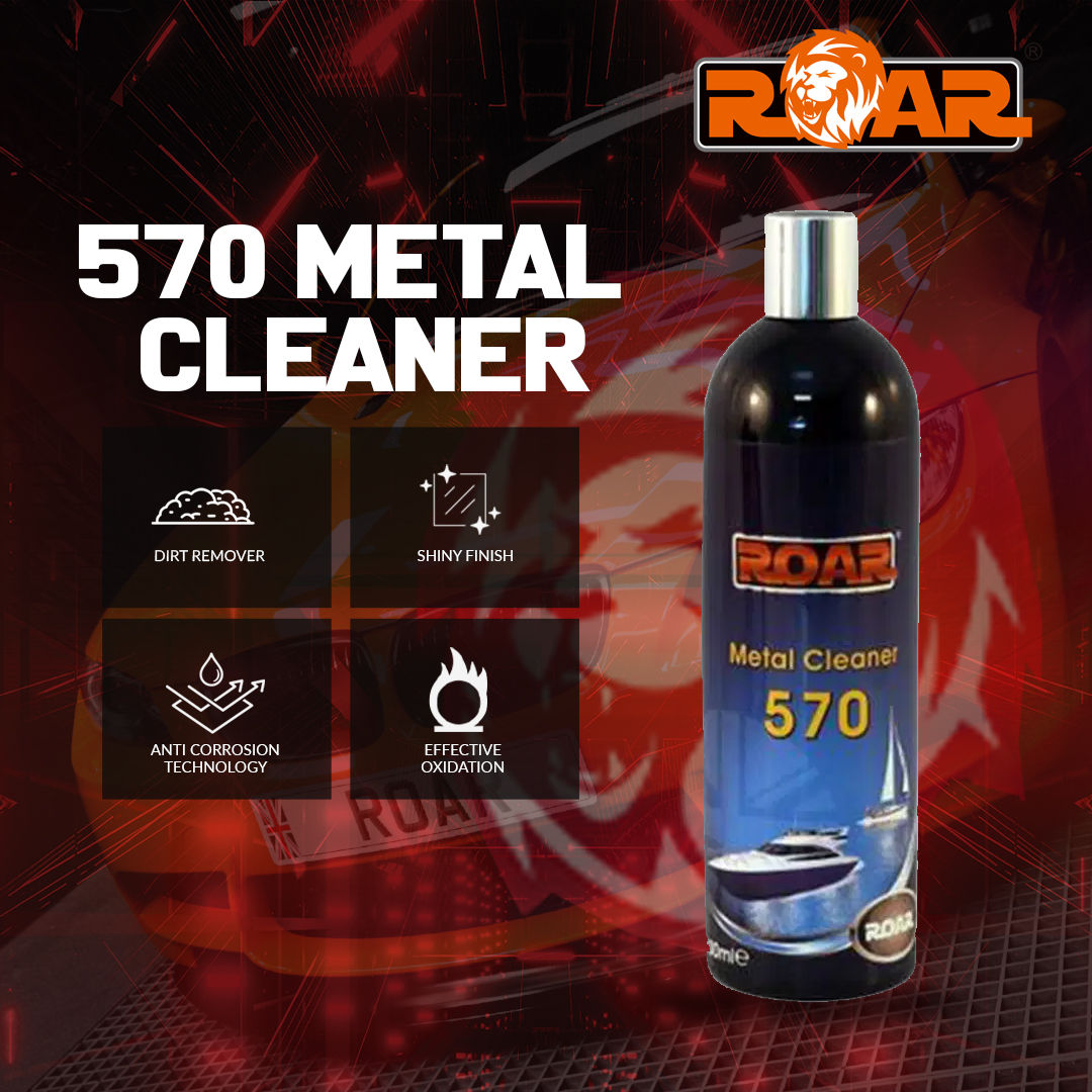 ROAR 570 Metal Cleaner bottle, dirt removal, anti-corrosion
