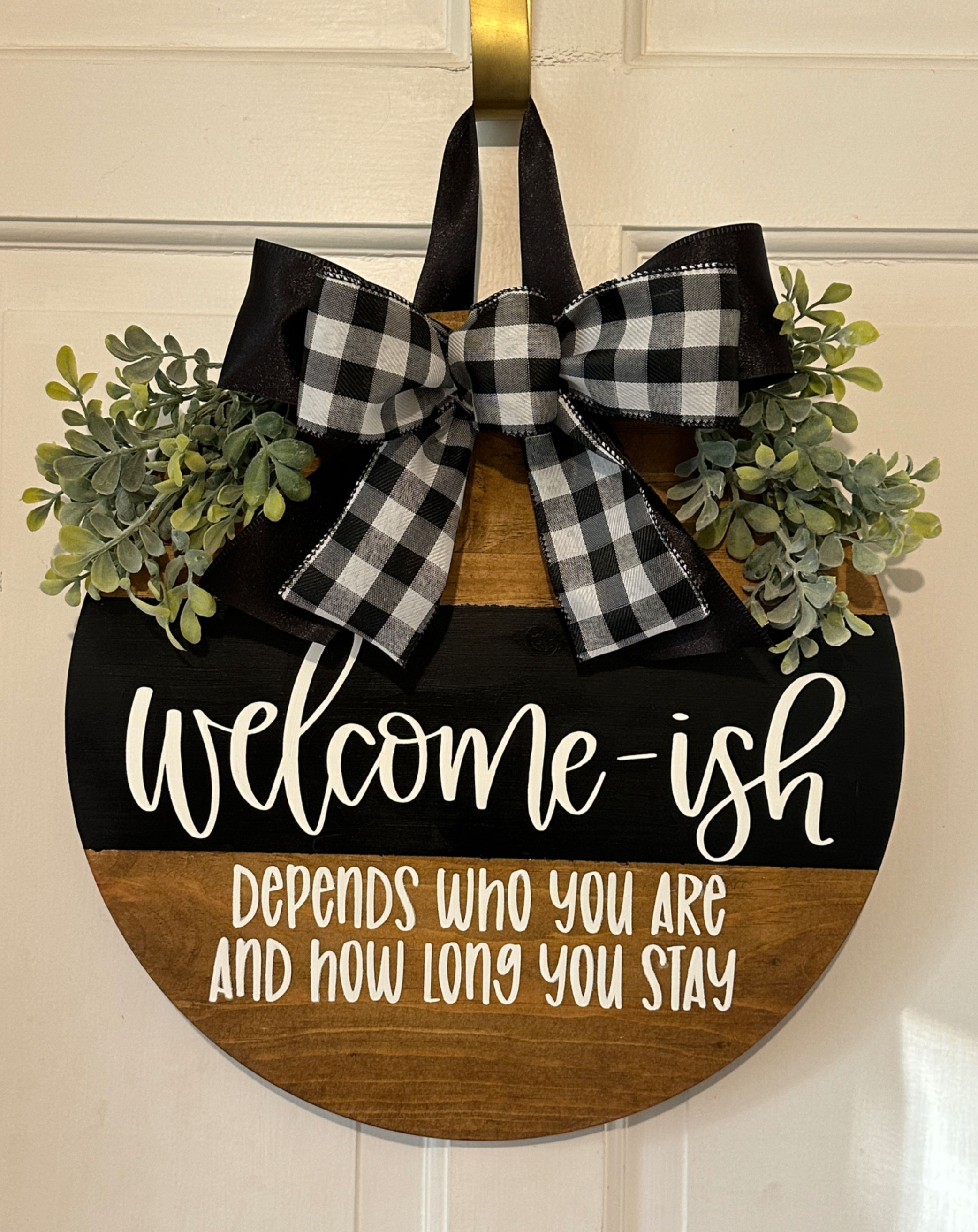 Welcome-ish -Front Door Hanger