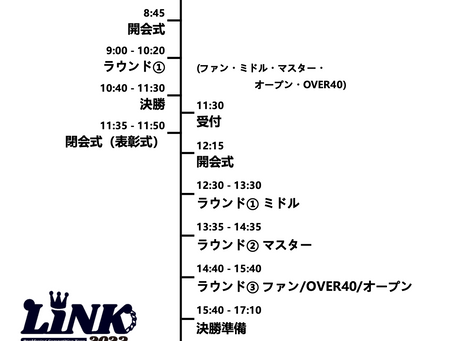 タイムスケジュール LINK 4th Round Bare Hands Climbing Gym