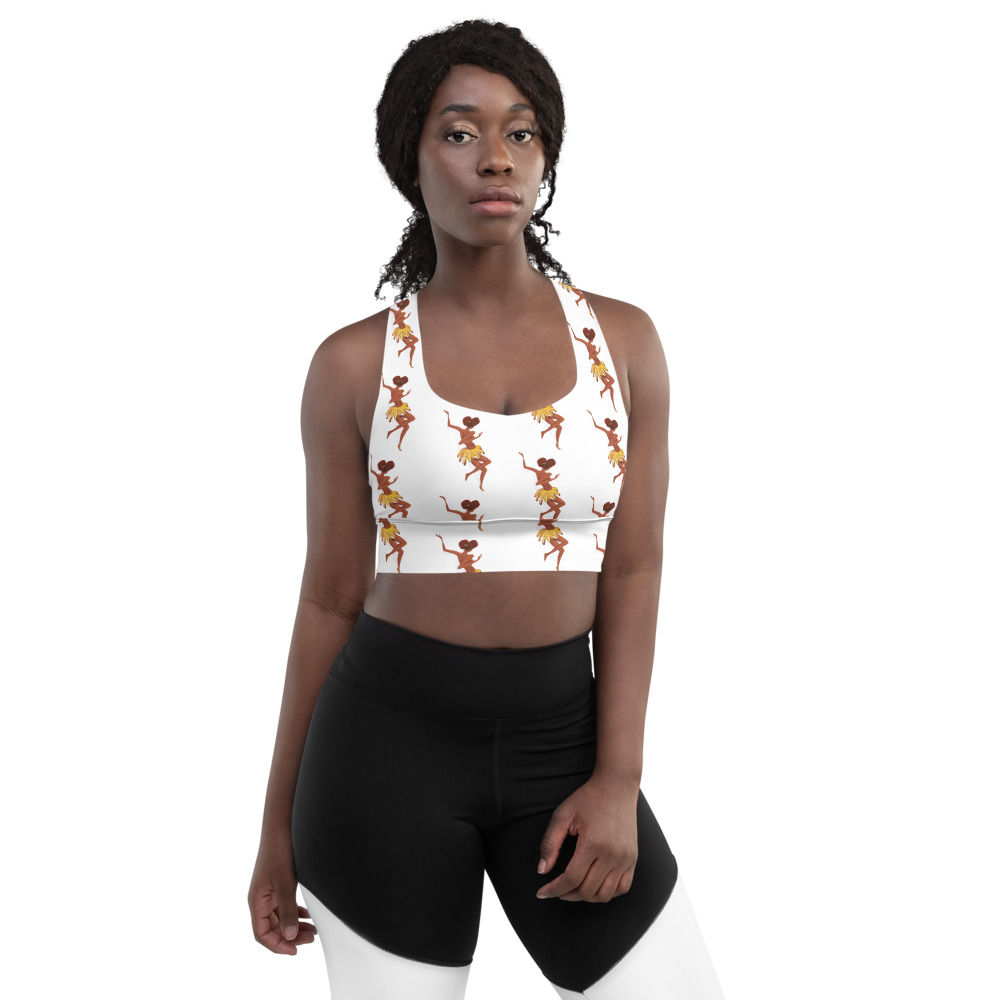 Banana Dancer - Longline Athleisure sports bra