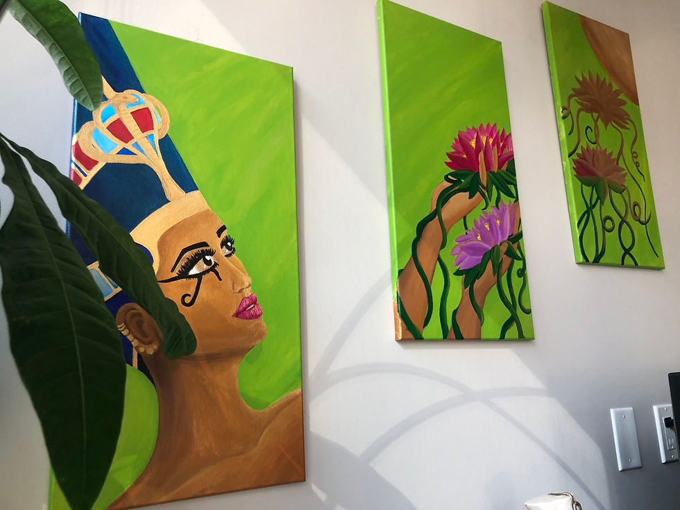 Thumbnail: Golden Offerings - Original Canvas (3)