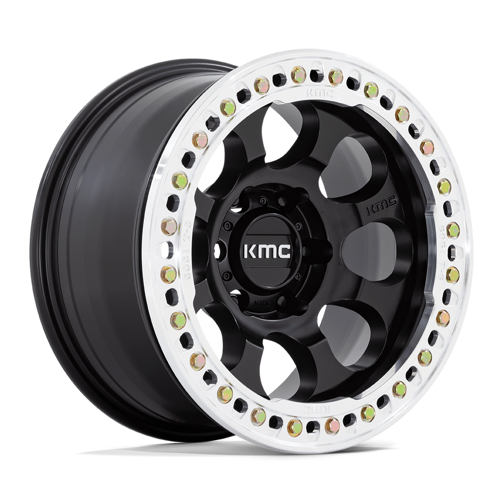 KM237 RIOT BEADLOCK
SATIN BLACK W/ MACHINED RING