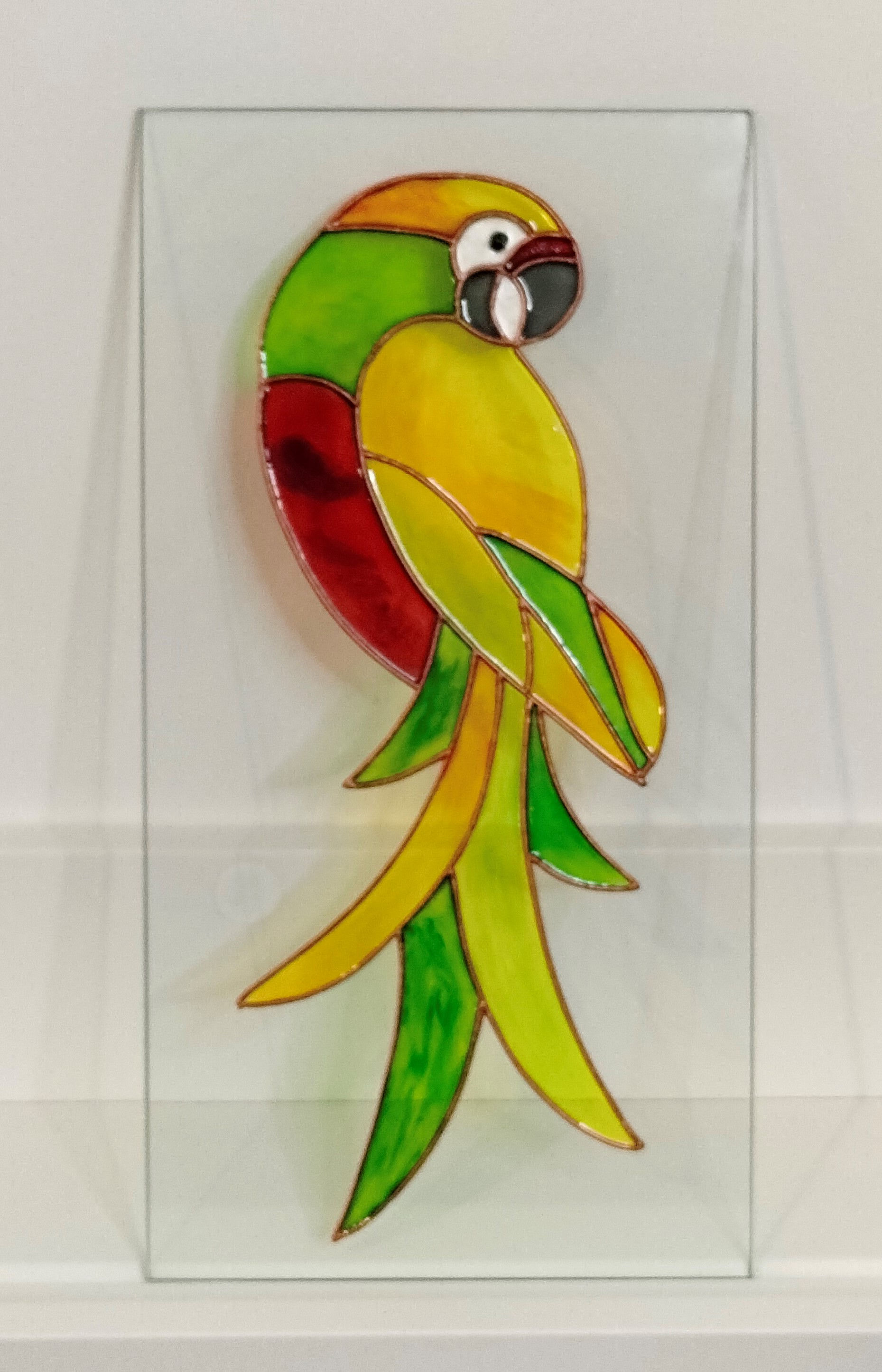 Vitrail Perroquet