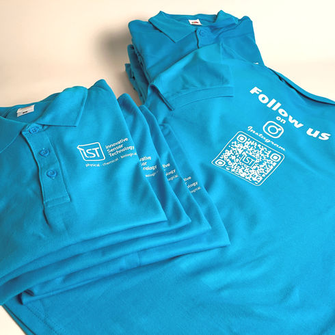 Poloshirts auf Brust und Rücken bedruckt, für Lehrstellenforum.