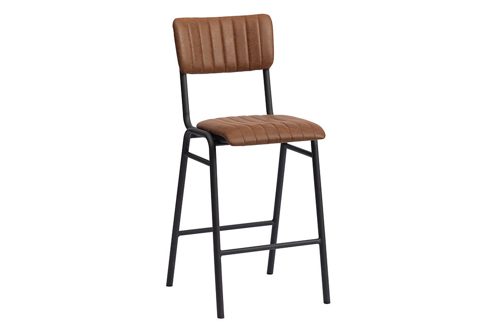 Thumbnail: Retro Industrial Leather Stools