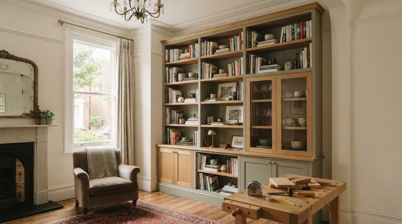 Bespoke bookcases in the UK, made to fit your space