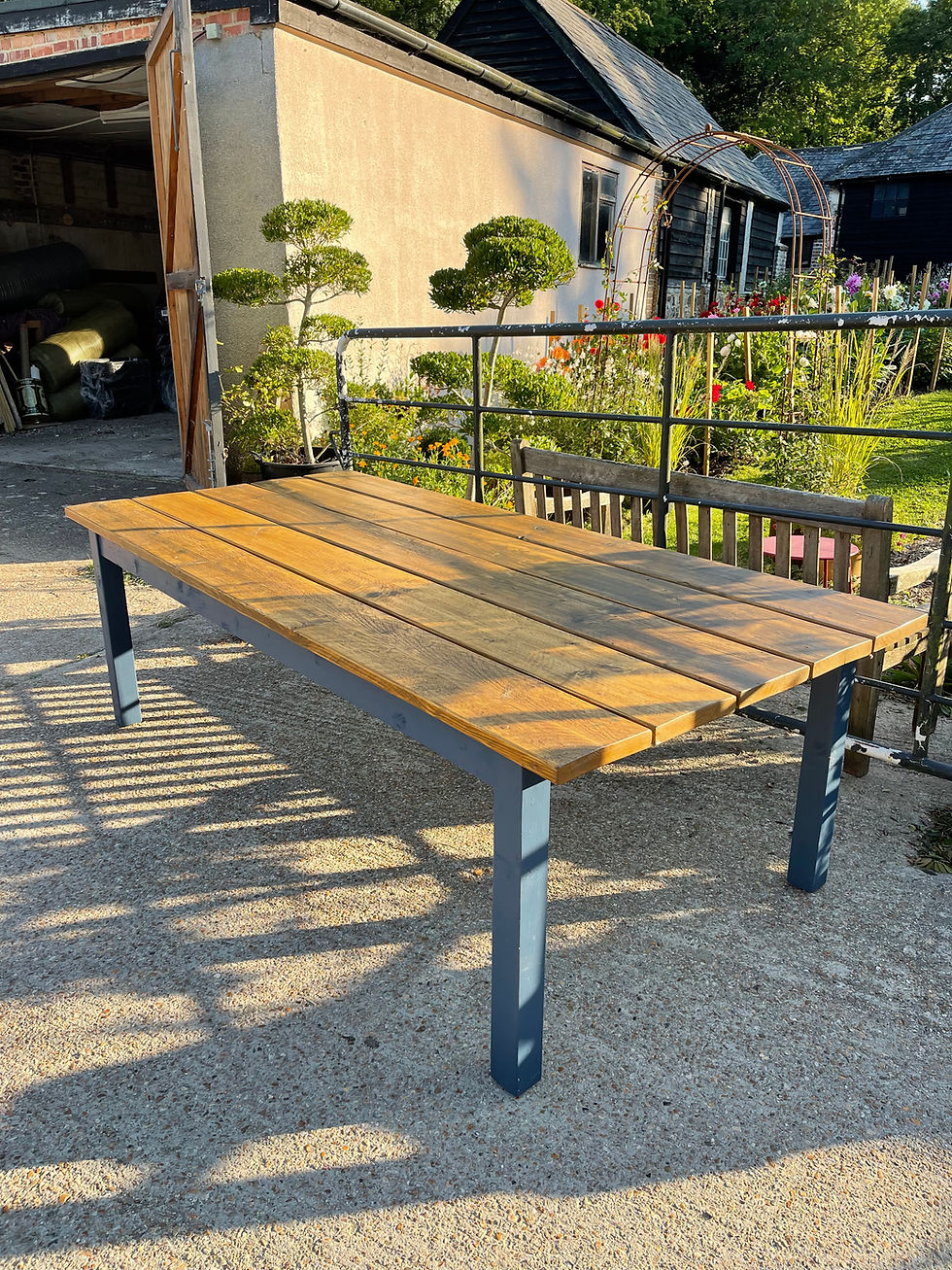 Thumbnail: Rustic Farmhouse Patio Table (+ Bench Options)