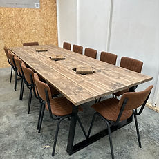 Retro Industrial Leather Dining Chairs