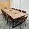 Thumbnail: Retro Industrial Leather Dining Chairs