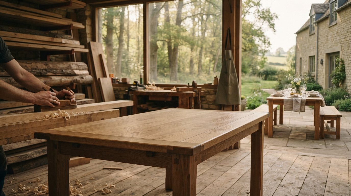 FSC certified hardwood furniture in the UK, from wood to makers