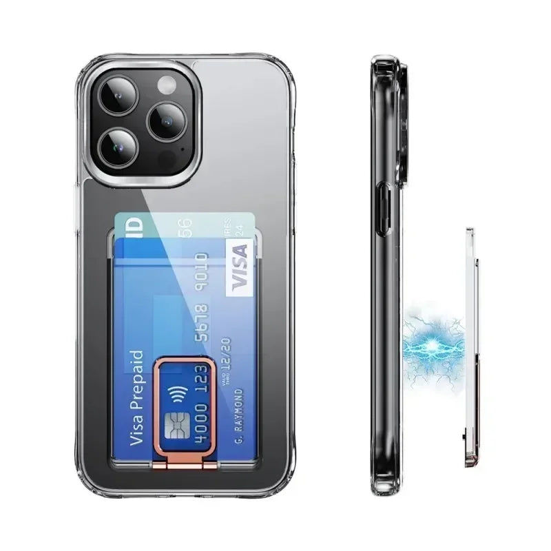 Thumbnail: Clear Magnetic Card Holder for Magsafe
