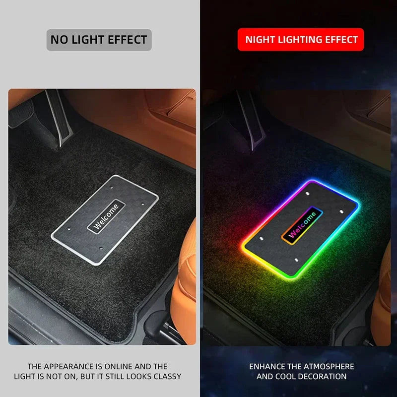 Thumbnail: Personalized Car Floor Mat Light