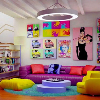 Divano e complementi d'arredo pop art