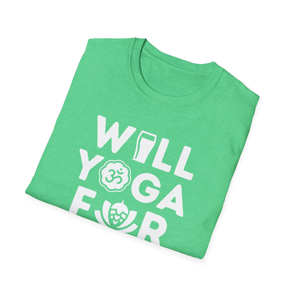 Thumbnail: Will Yoga for Beer Unisex Softstyle T-Shirt