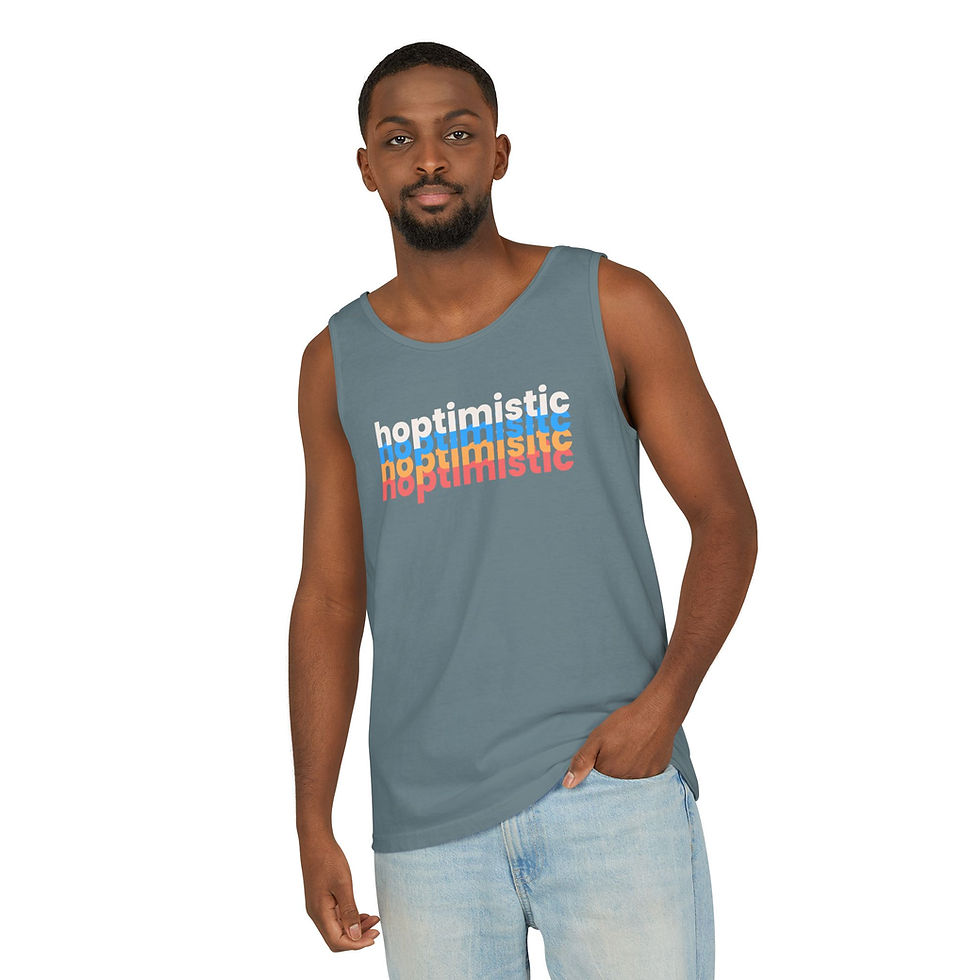 Thumbnail: Hoptimistic UnisexTank Top, Summer Apparel, Beachwear, Gift for Friends