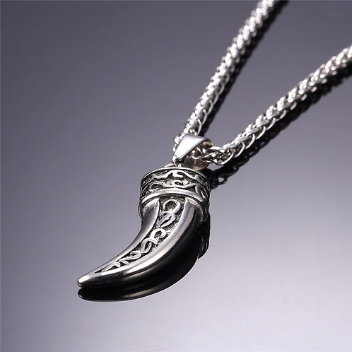 Animal Tooth Gold Or Stainless Steel Necklace 034 Mysite