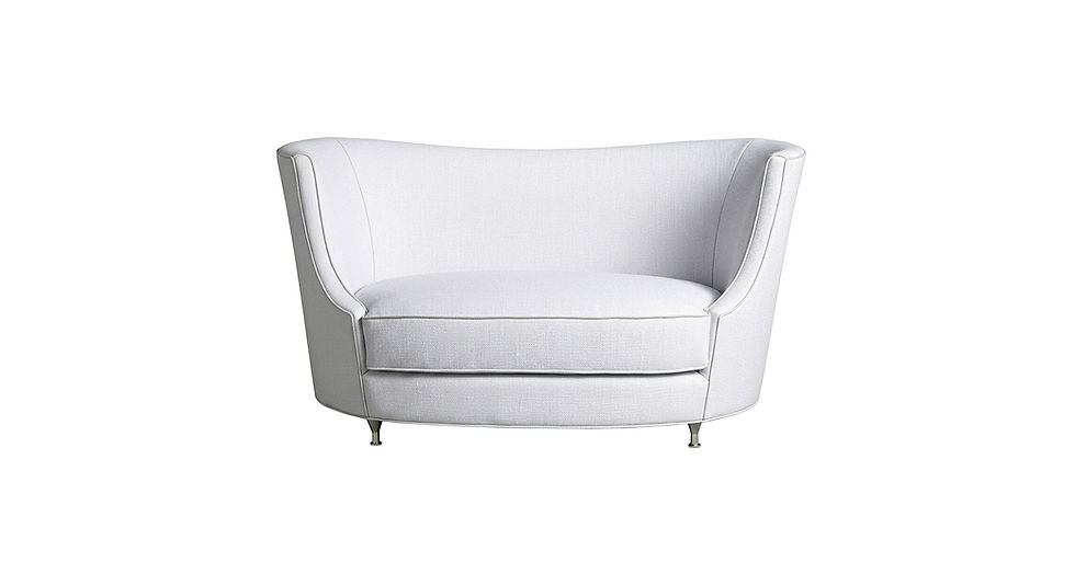 Thumbnail: Sofa-Loveseat-Front View-White-Samuelson Hospitality Furniture