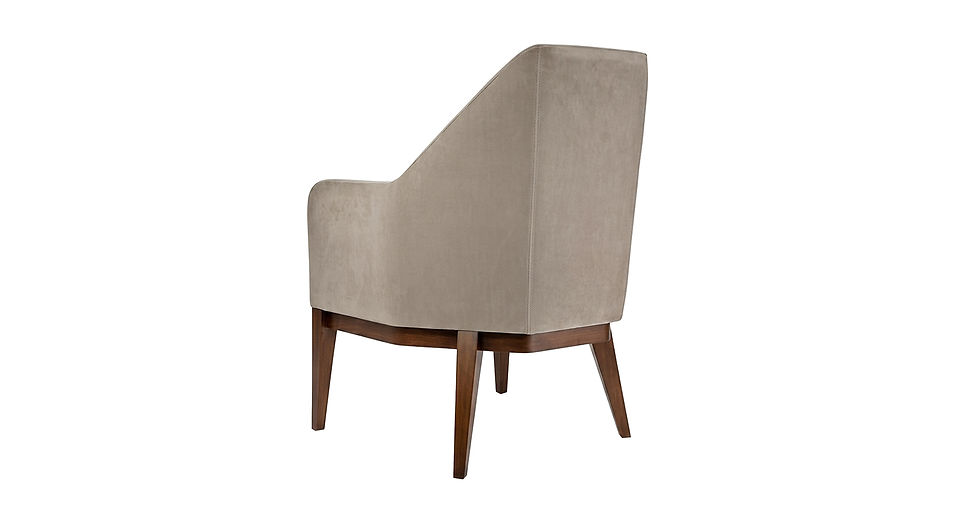 Thumbnail: Dining Occasional Chair- Back Angle View- Grey- Samuelson Senior Living Furniture