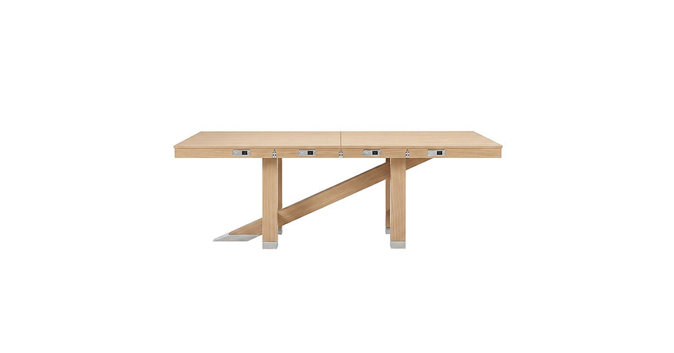 Conference Table- Front Angle View- Sand- Samuelson Hospitality Furniture