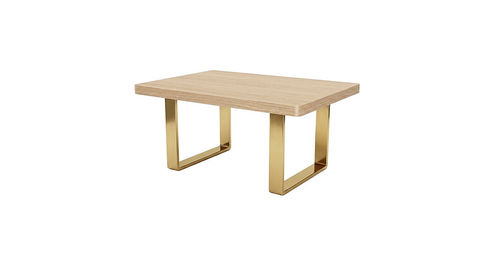 Dining Table- Front Angle View- Gold- Samuelson Hospitality Furniture