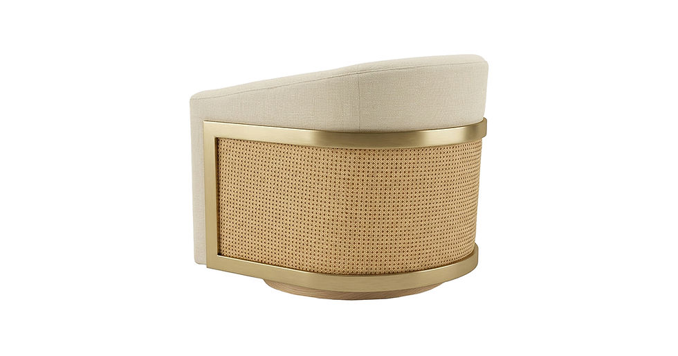 Occasional Chair- Back Angle View- Sand- Samuelson Senior Living Furniture