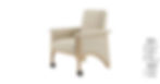 Occasional Chair- Front Angle View- Sand- Samuelson Senior Living Furniture
