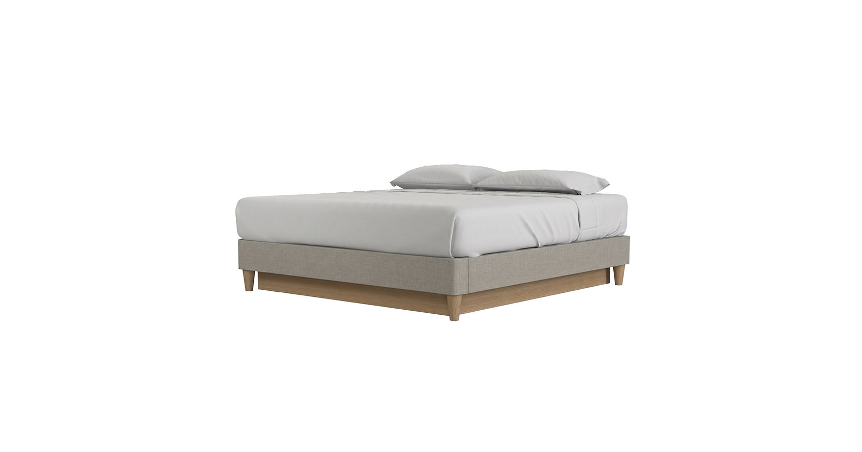 9180 - Upholstered Bed Base With Legs