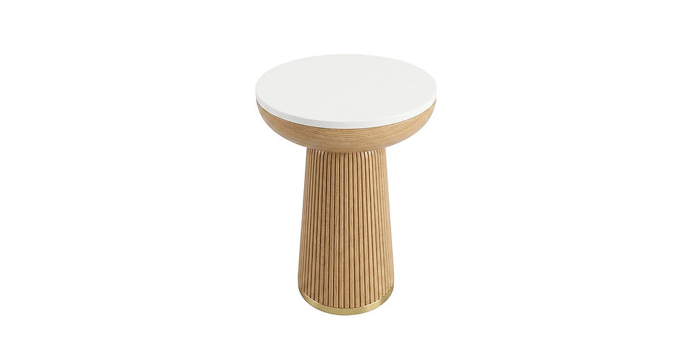 Side Table- Top Angle View- Sand- Samuelson Hospitality Furniture