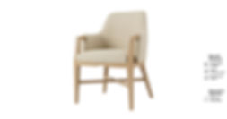 Dining Chair- Front Angle View- Sand- Samuelson Senior Living Furniture