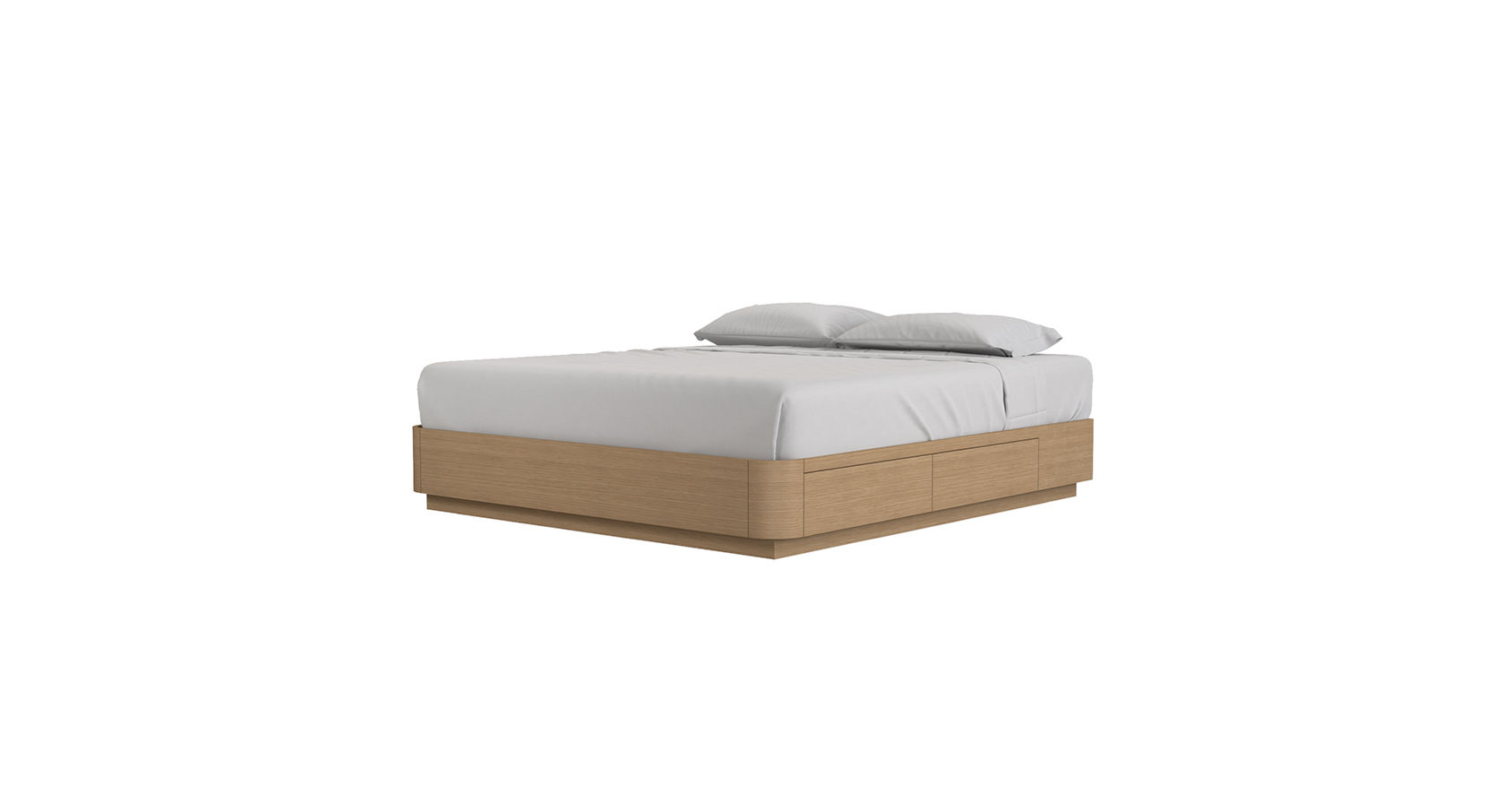 9184 - Bed Base Radius Corners With Drawers
